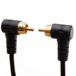 RCA Gold-plated head angle male to male  Tattoo Clip Cord Cable